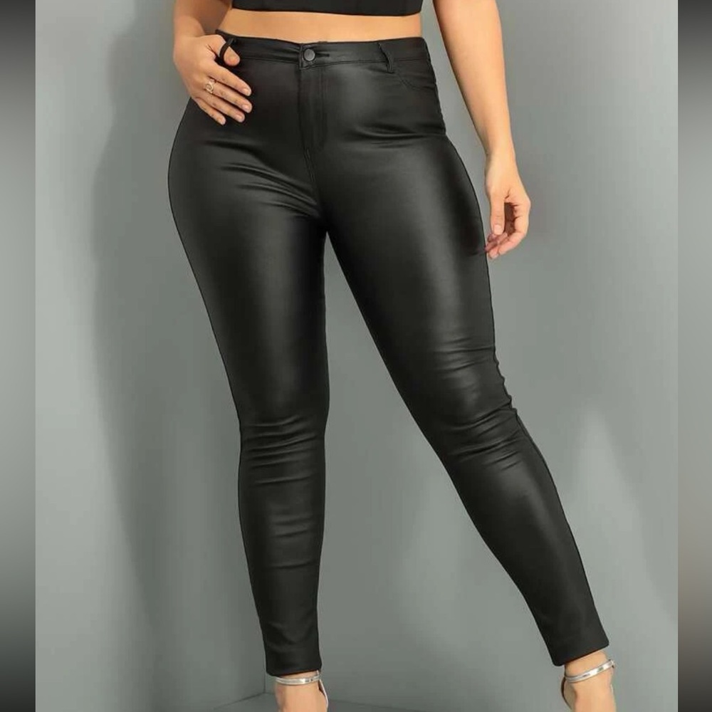 Black leather pants SHEIN